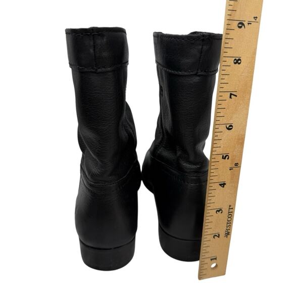 FRYE  Cara Roper Black Leather Ankle Boots - Women’s Sz 7.5 - Picture 4 of 16